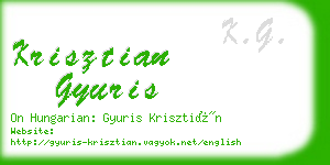 krisztian gyuris business card